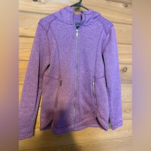 Eddie Bauer Purple Zip-Up Hoodie Size Medium